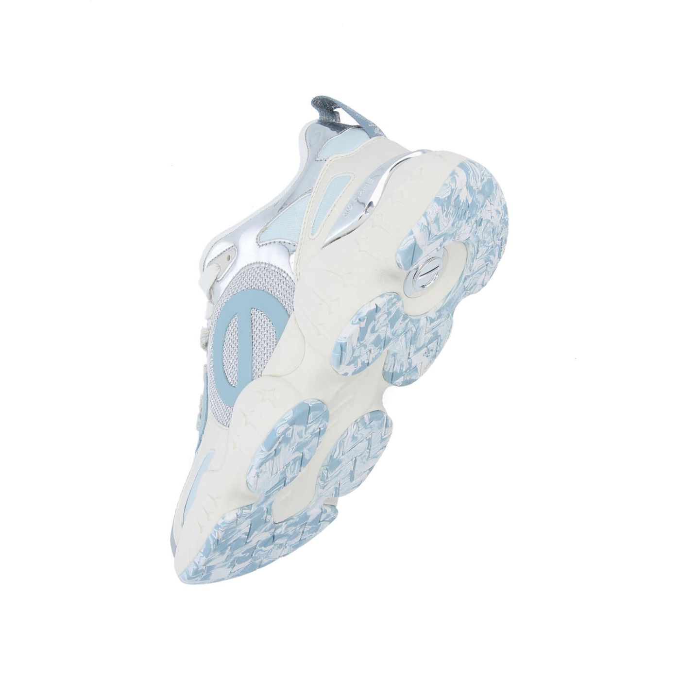 KRAZEE RUNNER W - KNIT/STAMP/SDE - ARGENT/BLEU